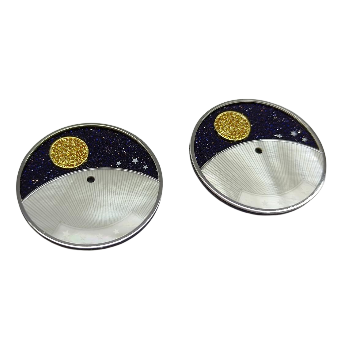 Blue goldsand in Moon, Sun, Stars for luxury watch dial