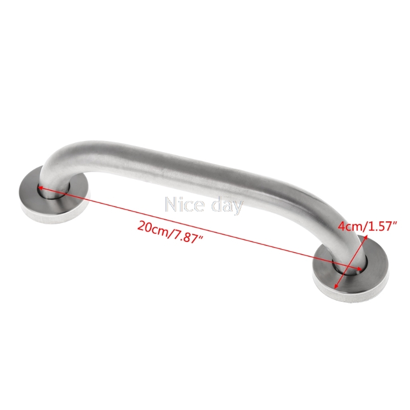 Stainless Steel Bathroom Shower Support Wall Grab Bar Safety Handle Towels Rail 20cm F16 20 Dropship