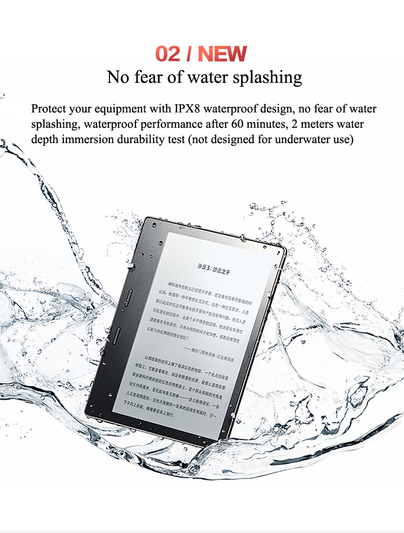 Kindle Oasis 8GB E-reader 7" High-Resolution Display (300 ppi) Waterproof Built-In Audible Wi-Fi Ultra-thin Backlight E book