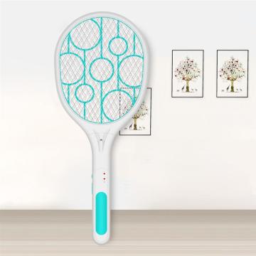 Mosquito Swatter Killer Led Light Tennis Bat Hand-Held Racket Rechargeable Electric Hand Held Bug Zapper Killer For Home Bedroom