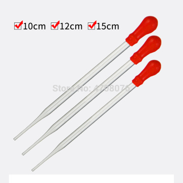10pcs/pack Glass Pasteur pipettes with rubber head Transfer dropper with cover Borosilicate dropping tube Pyrex pipette filler