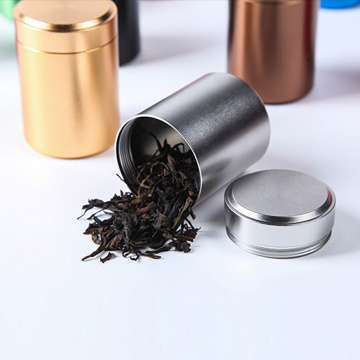 1pcs New Small Metal Travel Tea Caddy Airtight Smell Proof Container Aluminum Sealed Cans Portable Stash Jar