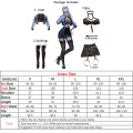 ROLECOS Game LOL KDA Cosplay Costume Evelynn Cosplay Costume Women Sexy KDA All Out Evelynn Costume Halloween Bra Skirt Full Set