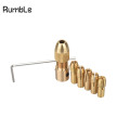 8pcs 0.5-3mm Electronic Drill Chuck Collets Set Quick Chuck Copper Dremel Drill Clamp Folder Cap Axis Drill Collet Tool Kit