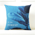Nordic Style Blue Plant Decorative Throw Pillow Cushion Cover For Bedroom Sofa Capa De Almofadas Funda Cojines 45x45cm