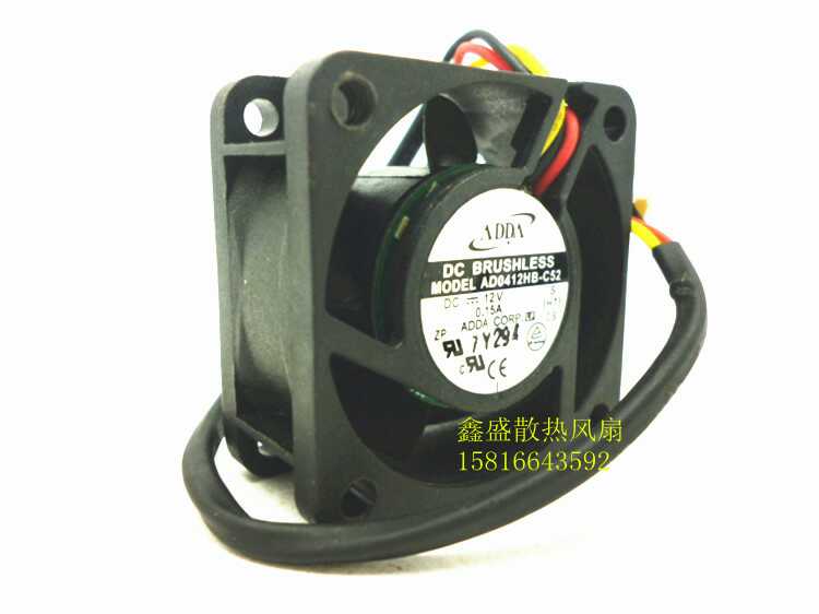 Original ADDA 4020 DC12V 0.15A AD0412HB-C52 4cm Cooling fan cooling fan