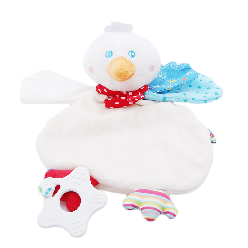 Cartoon Bathroom Towel Baby Animal Duck Rabbit Appease Towel Toddler Soothing Towel Kid Bed Plush Hanging Toys Towels Hot Sale