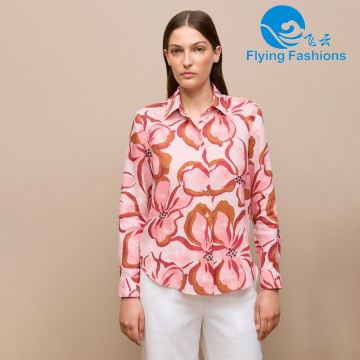 Fashionable pink printed shirt