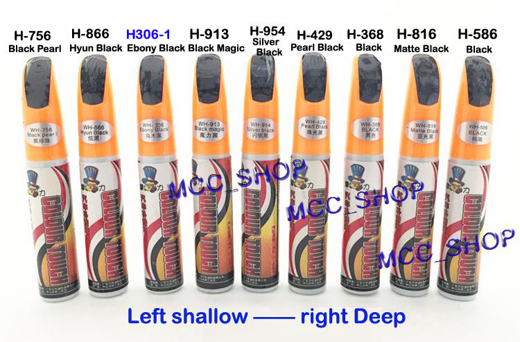 Black Series matte black For Choices Pro Mending Car Remover Scratch Repair Paint Pen Clear 12ML