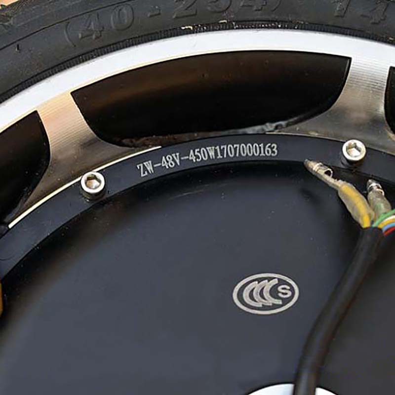 DC48V 450W Electric Car Bicycle Aluminum Alloy Rear Metal Wheel Brushless Motor Driver / Rubber RC Racing Tires Car Wheel Rim