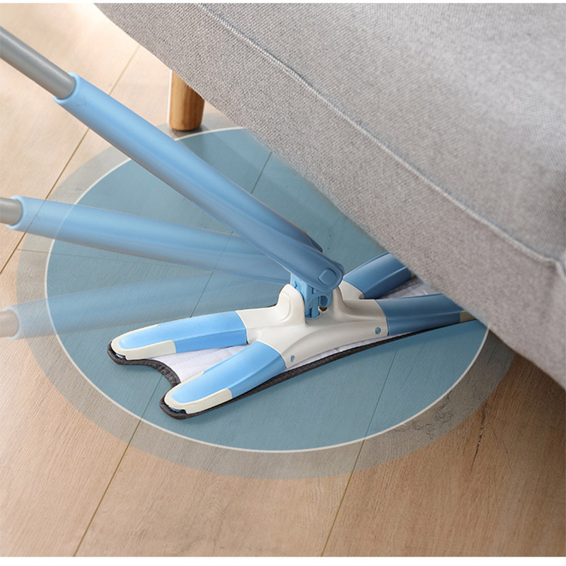 Free Hands Spin Mop for Washing Floor Flat X-type Mop with Microfiber Pads Rotating Kitchen Household Cleaning Tools Magic Cloth