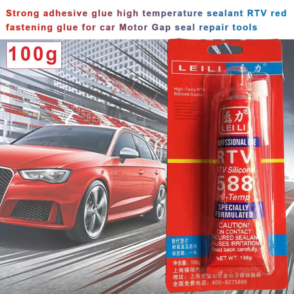 2020 New Sealant 100g Strong Adhesive Glue High Temperature Sealant RTV Red Fastening Glue For Car Motor Gap Seal Repair Tools