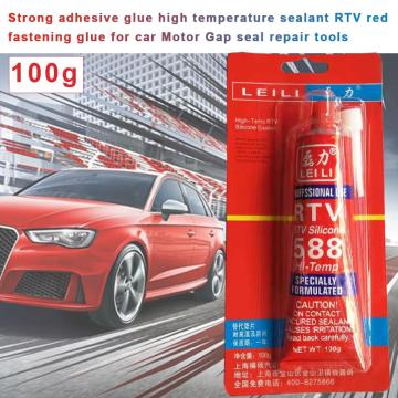 2020 New Sealant 100g Strong Adhesive Glue High Temperature Sealant RTV Red Fastening Glue For Car Motor Gap Seal Repair Tools