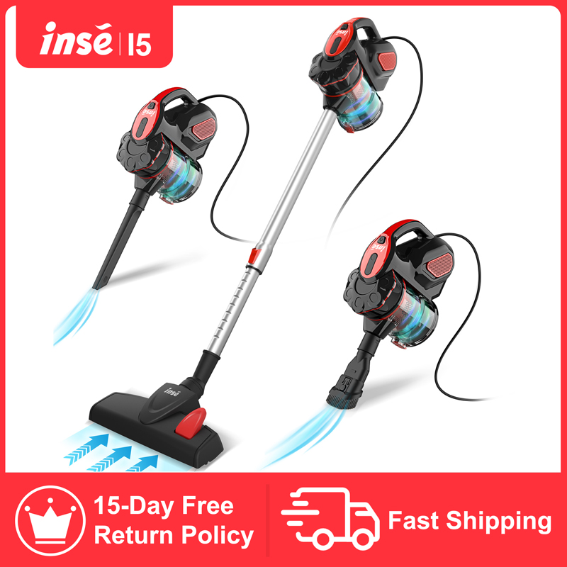 INSE 18Kpa I5 Vacuum Cleaner Power Suction Car Vacuum Cleaner Vertical Clean Vacuum Cleaner Handheld Sweeper Mopping Machine