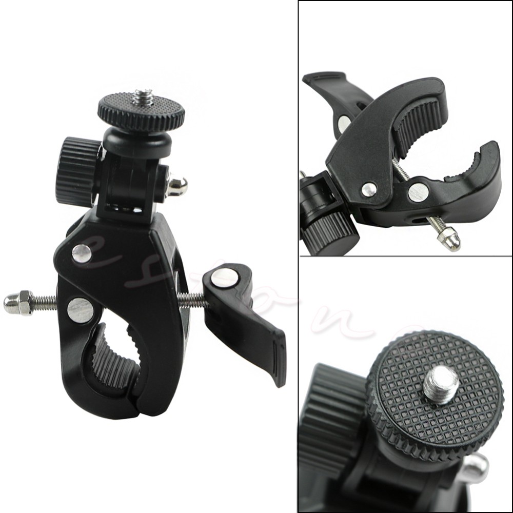 2019 New Bicycle Bike Handlebar Mount 1/4 Screw Clamp Bracket Tripod For Camera DV