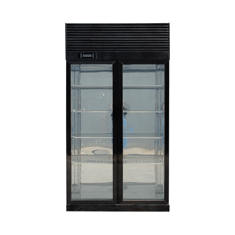 Black frame mirror surface fridge