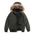 QUANBO 2020 New Winter Men's Down Jacket High Quality Hooded Male's Jackets Thick Warm Fur Collar Men Parka Big Size Coats