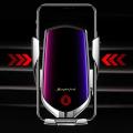 Wireless Car Charger Holder Qi Fast Charging Infrared Sensor Auto Clamping Quick Mobile Phone Charging Holder Stand Dropshipping