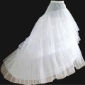 High Quality White 2 Hoops Petticoat Crinoline Slip Underskirt For Wedding Prom Bridal Gown Tiered Skirts