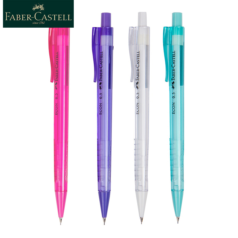 Faber-Castell Mechanical Pencil 0.5MM Lead Core 4Colors Traingle Pen Anti-slip Design For Student Supplies Stationery