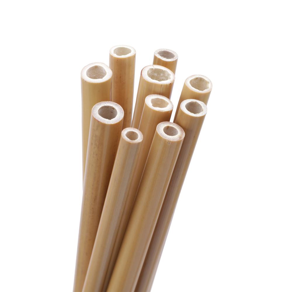Useful 10pcs/Set Bamboo Drinking Straws Reusable Eco-Friendly Party Kitchen + Clean Brush for Drop Shipping Wholesale