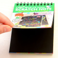 ZTOYL DIY Scratch note Black cardboard draw sketch notes for kids toys notebook Painting paper Drawing Tools Toys