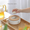 BORREY Ceramic Teapot Warmer Holder Base Tea Warmer Insulation Base Tea Coffee Water Warmer Candle Heating Base Holder Teaware