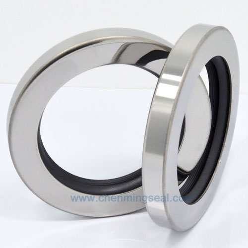 40*62*10 mm Dual PTFE Oil Seals Stainless Steel Housing Rotary Shaft Oil Seals For Compressors Pumps Mixers Actuators