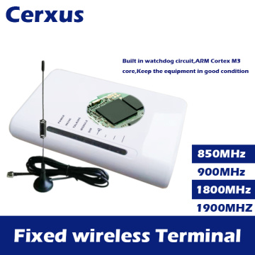 Fixed Wireless Terminal GSM 850/900/1800/1900MHz Wireless Access Platform pstn Dialer DTMF for phone Landlines alarm led display