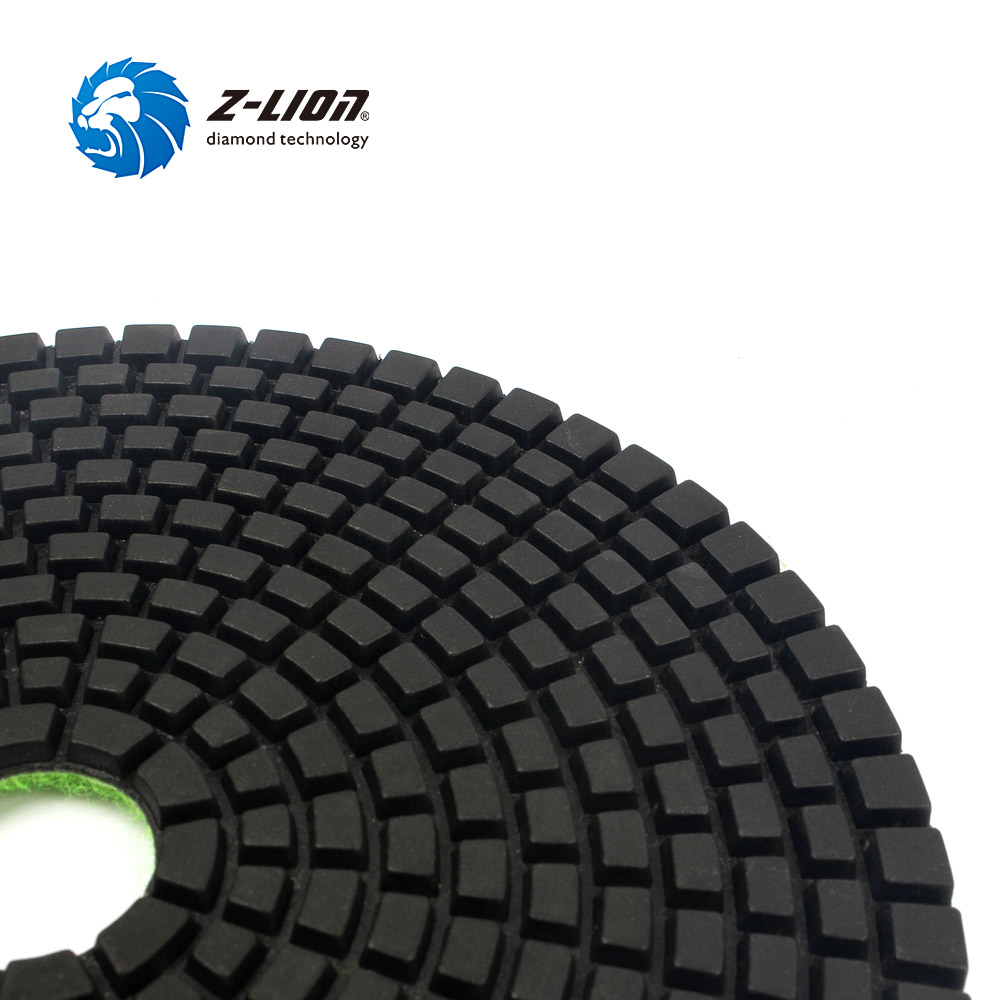 Z-LION 7pcs/Lot 6 inch Diamond Polishing Pad Wet Use 148mm Flexible Polishing Disc for Granite Marble Stone