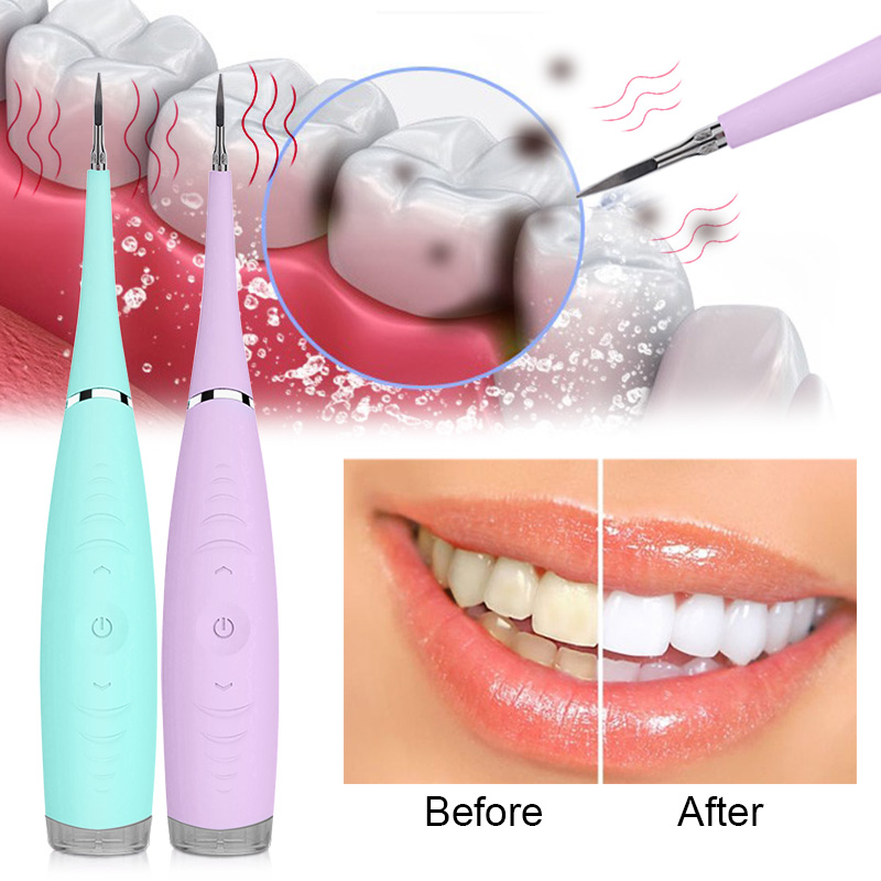 IGRG ultrasonic Teeth whitening cleaning device rechargeable dental flosser Waterproof electric tooth cleaner calculus remover