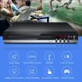 Multi Format Karaoke US Plug USB VCD Remote Control MIC Input CD DVD Player For TV With Cable Easy Install Home Portable