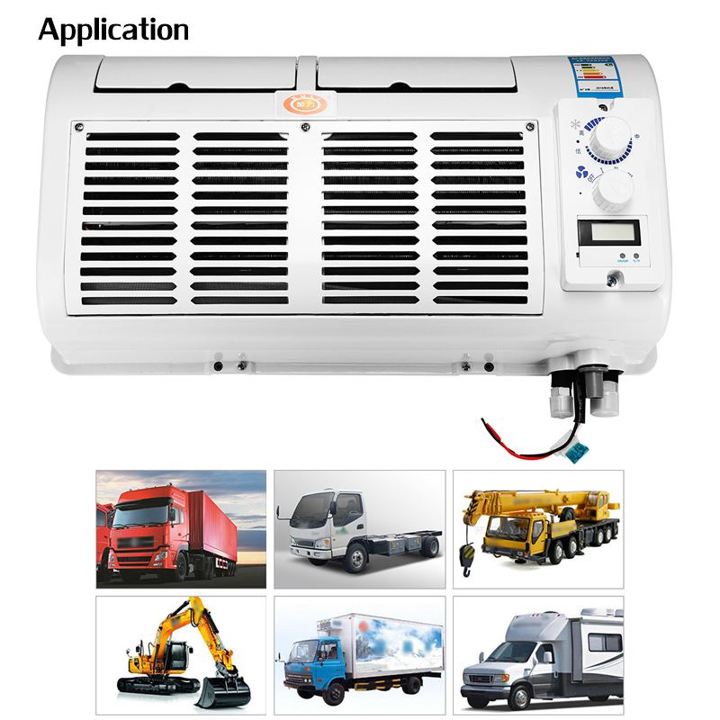 200W 12V/24V Wall-mounted Air Conditioner Air Dehumidifier Car Air Cooling Fan Cooler Evaporator Kit For Car Caravan Truck