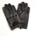 Men's natural sheepskin leather hollow out driving gloves male genuine leather breathable thin gloves R1092