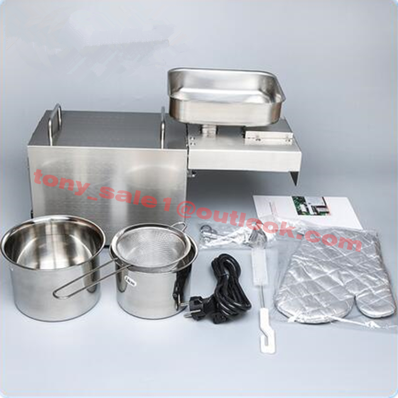 110V/220V Oil Extractor Cold Press High Power 1500W Soybean Oil Press Machine For Screw Press Oil Extraction Machine For Sell
