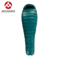 AEGISMAX M3 Mummy Sleeping Bag Ultralight 800FP 95% White Goose Down Box Baffles Winter Outdoor Camping Hiking Sleeping Bag