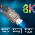 DIGIZULU HDMI 2.1 Cable 8K@60Hz 4K@120Hz 48Gbps HDCP2.2 HDMI Cable Cord for PS4 Splitter Switch Audio Video Cable 8K HDMI 2.1