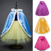 LONSANT Girls Christmas Princess Cloak Children Elsa Anna Cape Baby Girls Sofia Rapunzel Aurora Princess Mantle Costume