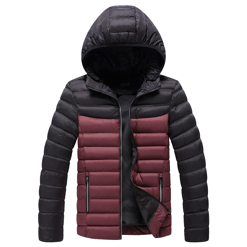 Warm Parkas Coat Men Thicken Male Jacket Coat Winter Hooded Coats Men Outwear Windbreaker Hat Cotton Thermal Padded Clothing Boy