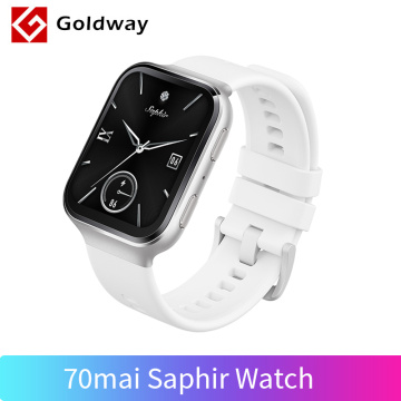 70mai Saphir Smart Watch GPS Sport Tracker Heart Rate Monitor 5ATM Waterproof Smartwatch Call Reminder APP Notification Watches