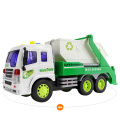 1:16 Pull Back Sanitation Garbage Trucks With Sound and Light Simulation Garbage Crane Baby Story Machine Educational Toys Gifts