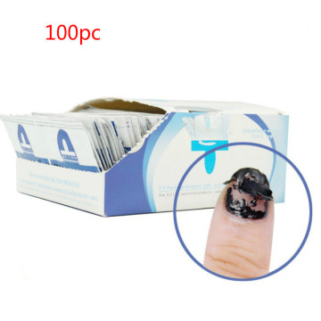 Nail Cleaner Gel Nail Polish Remover Lint-Free Wipes 100Pcs/set Nail Art Manicure Easy Wraps UV Nails Gel Polish Remover Tools