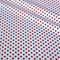 100% cotton twill cloth dark red polka dots fabric for DIY kid bedding cushions crafts dress handwork quilting patchwork textile