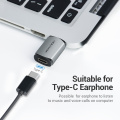 Vention USB to USB-c Sound Card USB C Adapter Audio Interface for Computer Type-C Earphone Cable PS4 Laptop Sound Card Adapter