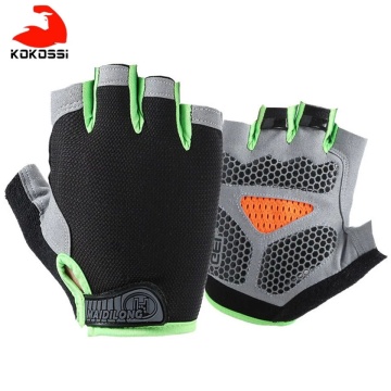KoKossi Men Women Half Finger Fitness Gloves Breathable Anti-slip Weightlifting Dumbbell Horizontal Bar Training gloves