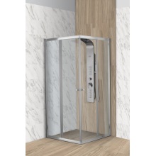 Silver color Aluminum Tempered Glass Shower Room