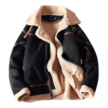 Winter Trend Keep Warm Lamb Hair Men Parka Men's Casual Thickening Plus Cashmere Warm Coat Kurtka Zimowa Mens Hooded Jacket Coat