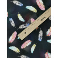 Fluffy Feather Colorful Printed Fashion Fur Cotton Fabric Sewing Material Diy Home Cloth Dress Clothing Textile Tissue Patchwork