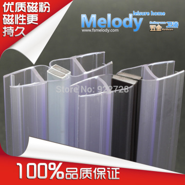 5mm - 12mm thickness 90 & 180 Degree Magnetic Profile for Glass-To-Glass Shower Door Seal :2000 mm length