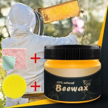 1 set 100% New Organic Natural Pure Wax Wood Seasoning Beewax Complete Solution Furniture Care Beeswax Cleaning Polishing